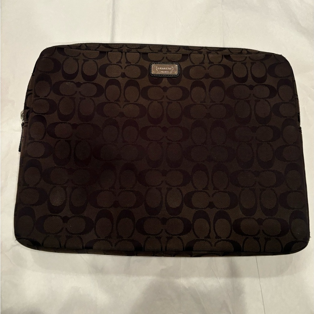 Coach Signature Black Laptop Bag